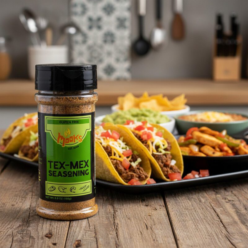 Mook's Tex Mex Seasoning 5.5 oz. shaker 12 per case
