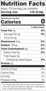 Nutrition Facts Mook's Fajita sm