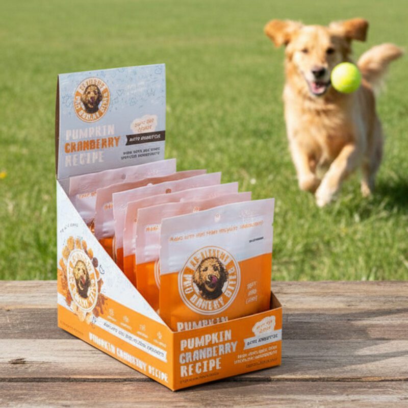 47512-Pumpkin-Cranberry-2oz Pro Bakery Dog Bites Pumpkin Cranberry Carton with Probiotics 2oz pack of 6 in carton