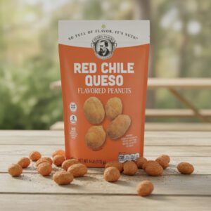 Pear's Red Chile Queso Flavored Peanuts 6 oz. bag 6 per case