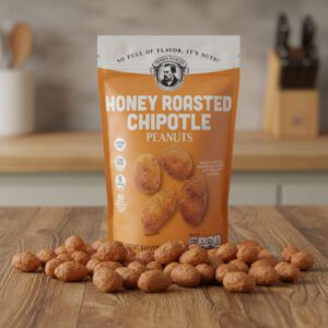 Honey Roasted Chipotle Flavored Peanuts 6 oz. bags 6 per case