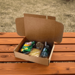 Lunch Box Corrugated Box on table