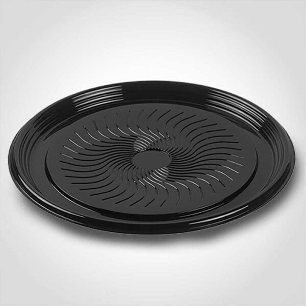 12" Flat Black Bulk Pack Tray Base black