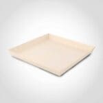 Square Samurai Wooden Dish - 42oz 9 x 9 x 1 inches