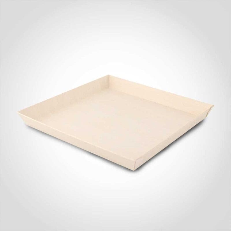 260420 Square Samurai Wooden Dish - 42oz 9 x 9 x 1 inches