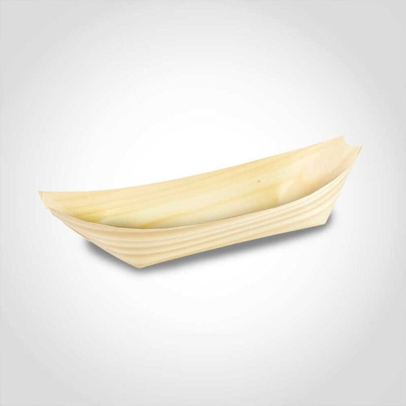 260442 Medium Wooden Boat - 5oz 6.2 x 3.5 inches