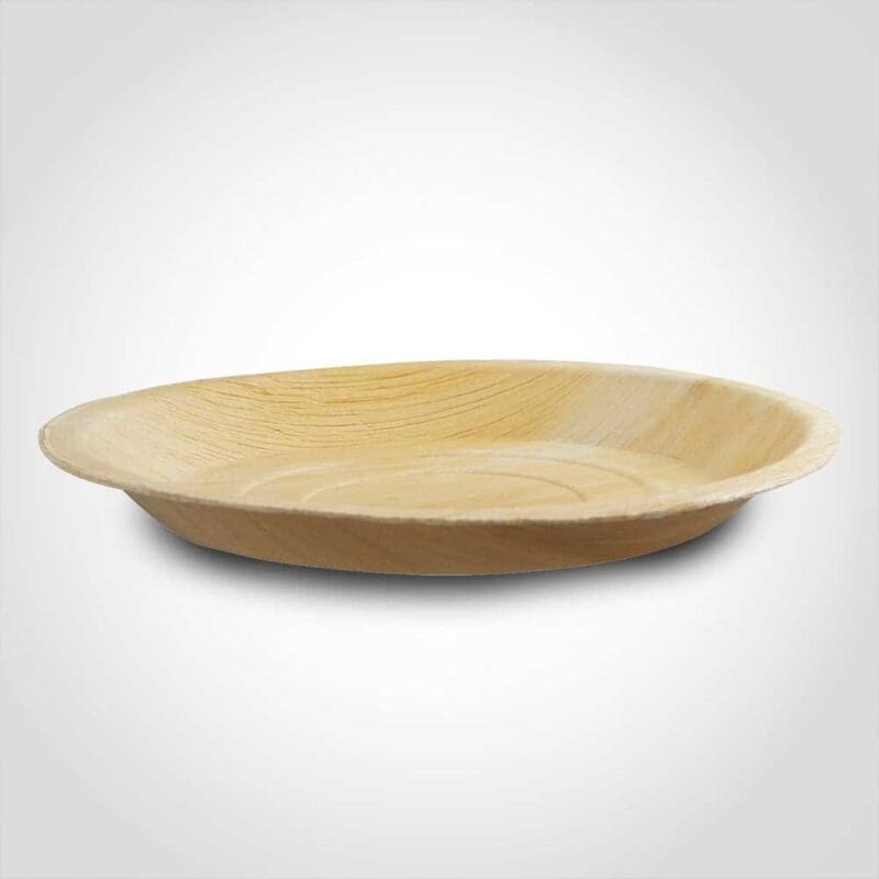 260464 Round Palm Leaf Dinner Plate