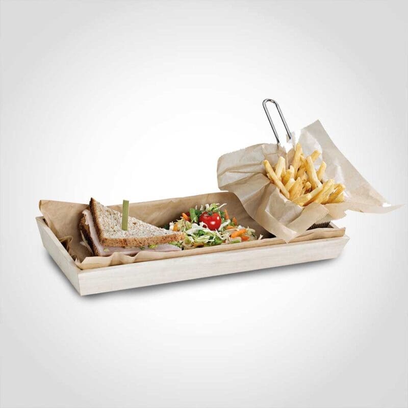 Heavy Duty Wooden Tray - 17 x 7.5 x 1.5 inches