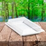 Clear PET Lid For 260465 - 10.9 x 7.75 x 1.45in - 200 (260466)