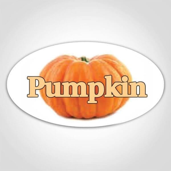 Pumpkin Label Closeout - 1 roll of 500 (590656)