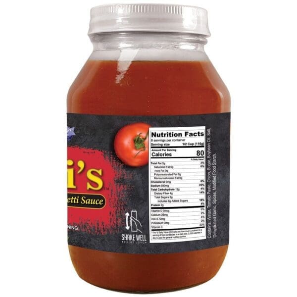 Angi's Sicilian Style Spaghetti Sauce 33 oz - 12 Pack (8523)