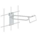 6 inch Flip Scan Hook for 3 inch Wire Grid - 50 PACK (340226)