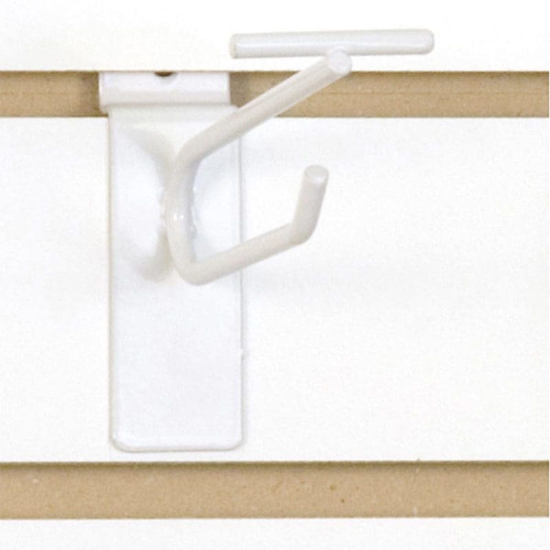 Slatwall Scanner Hook 4″-White – 100 PACK (340177) 1 Slatwall Scanner Hook 4"-White - 100 PACK (340177)