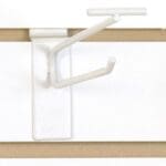 Slatwall Scanner Hook 6"-White - 100 PACK (340076)