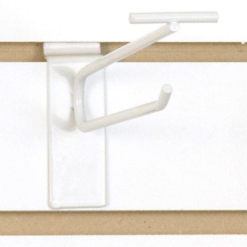Slatwall Scanner Hook 6″-White – 100 PACK (340076) 1 Slatwall Scanner Hook 6"-White - 100 PACK (340076)