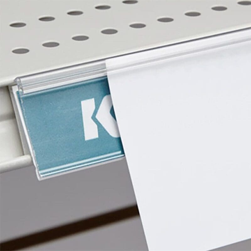 1-1/4″ Height and White Back Color Snap-In Gripper Info Strip (190112) 1 1-1/4" Height and White Back Color Snap-In Gripper Info Strip (190112)