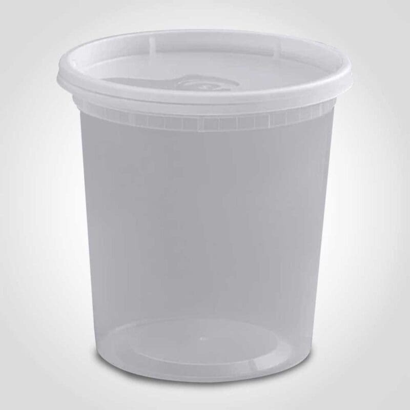 261313 Deli Container Heavy Duty 32oz with Clear Lid