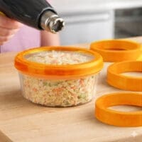 Orange Shrink Band for Deli Container 4.5" Preform - 4000/case