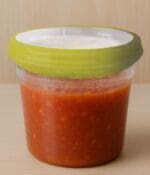 Yellow Shrink Bands on deli container