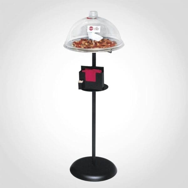 Black Powder-Coated Metal Dry Sampling Food Display (340018)