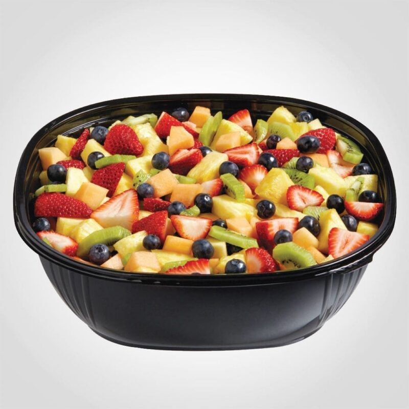 160 oz 160 oz. Square Black Catering Bowl Disposable - 50 PACK (261292)