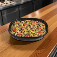 Square Black Catering Bowl 80oz - 50/case