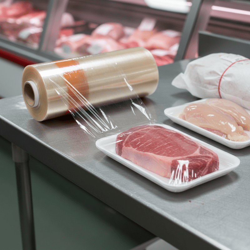280007 Dual Layer Stretch Meat Film – 15″ x 5000 Dual Layer Stretch Meat Film – 15″ x 5000