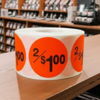 2 for $1 Sticker Pricing Label Stickers - 500/roll
