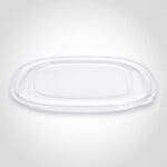 320 oz. Clear Flat Lid for Black Bowl - 50 PACK (261294)
