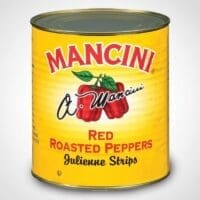 Mancini Roasted Sweet Red Peppers Julienne Strip 28oz Can - 12 PACK (49921)