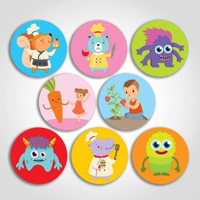 Children’s Stickers – 1 roll of 250 (590958) 1 Children's Stickers - 1 roll of 250 (590958)