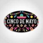 Cinco De Mayo Labels- 1 roll of 500 (590956)