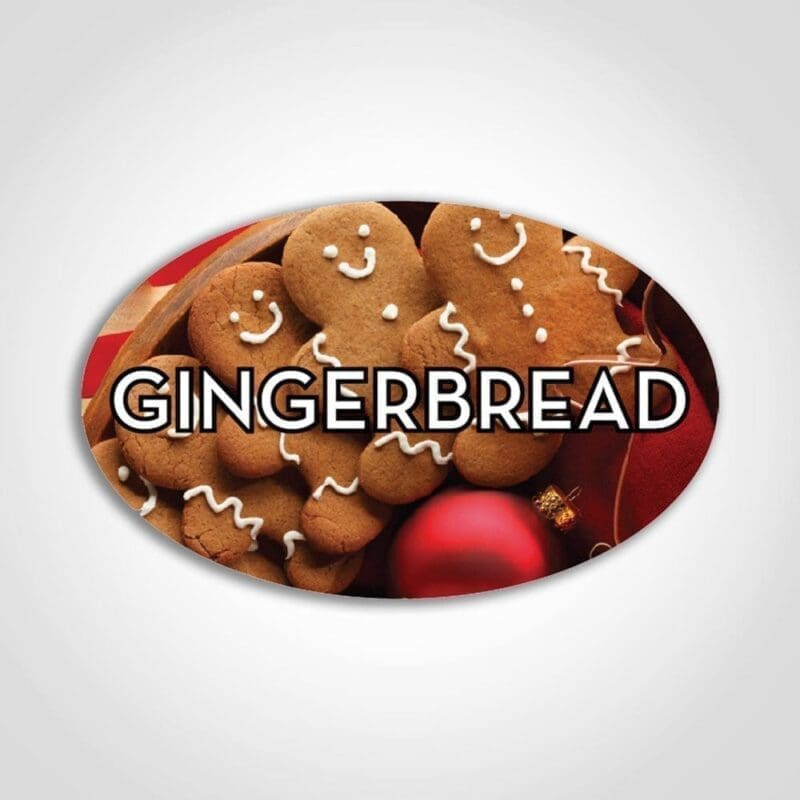 Gingerbread Labels – 1 roll of 500 (590948) 1 Gingerbread Labels - 1 roll of 500 (590948)