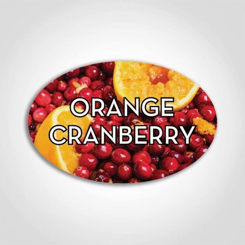 Orange Cranberry Labels- 1 roll of 500 (590953)
