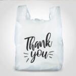 Thank you plastic carry out bag