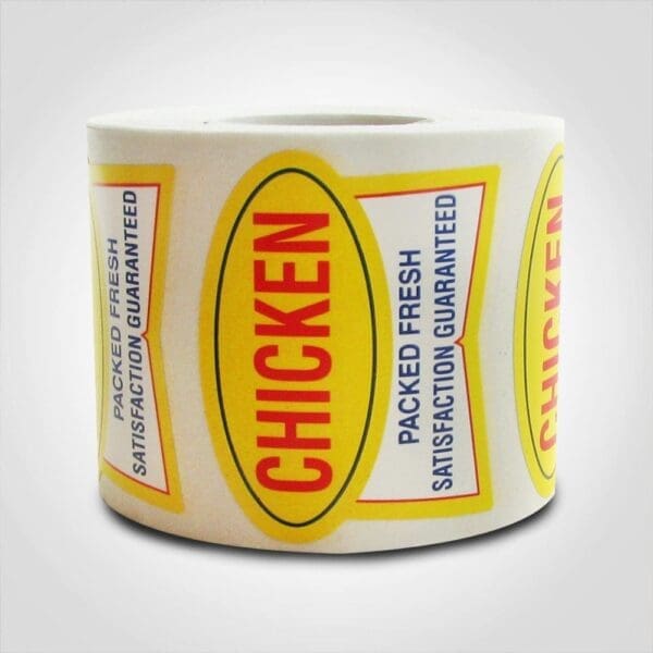 Chicken Label - 1 roll of 500 (500483)