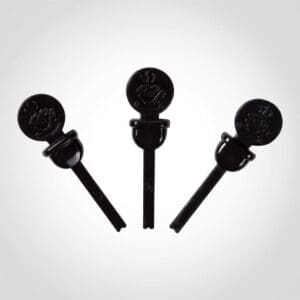 Circle Beverage Plug Black - 2000 PK (180568)