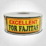 excellent for fajitas meat sticker
