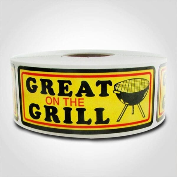 Great On The Grill Label - 1 roll of 500 (500481)