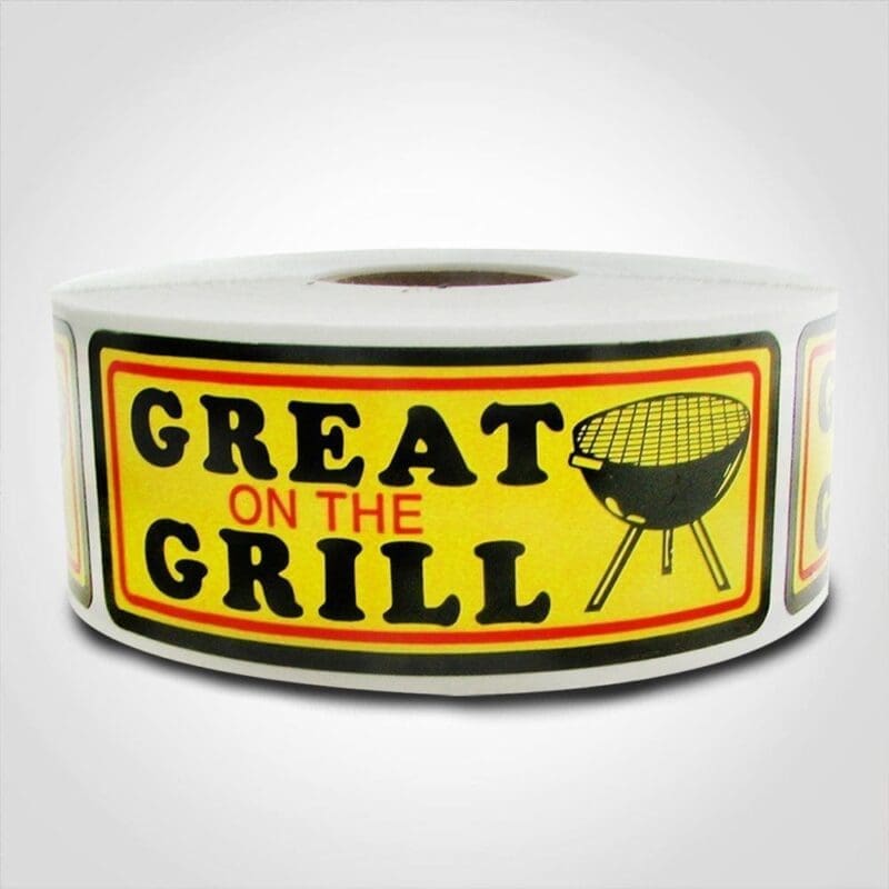 Great On The Grill Label – 1 roll of 500 (500481) 1 Great On The Grill Label - 1 roll of 500 (500481)