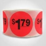 $1.79 Pricing Label - 1 roll of 500 (500021)