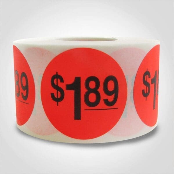 $1.89 Pricing Label - 1 roll of 500 (500022)