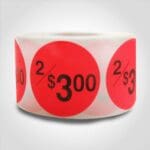 2 for $3.00 pricing label sticker
