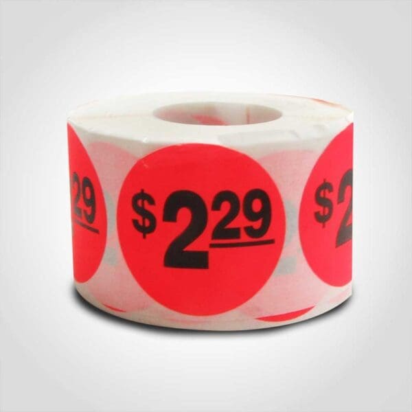 $2.29 Pricing Label - 1 roll of 500 (500618)