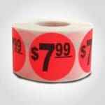 $7.99 pricing label sticker