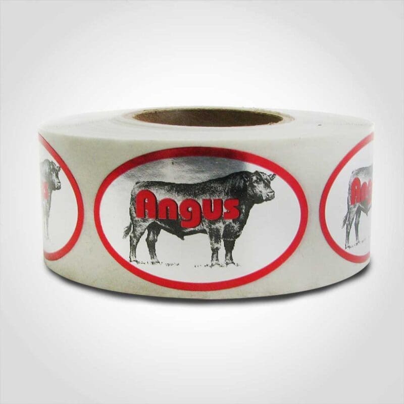 Angus Label – 1 roll of 500 (500085) 1 Angus Label - 1 roll of 500 (500085)