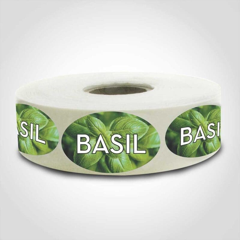 Basil Label – 1 roll of 1000 (568134) 1 Basil Label - 1 roll of 1000 (568134)