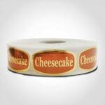 Cheesecake Sticker Labels