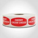 Cherry Cream Cheese Sticker Labels