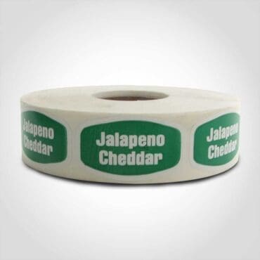 Jalapeno Cheddar Sticker Labels